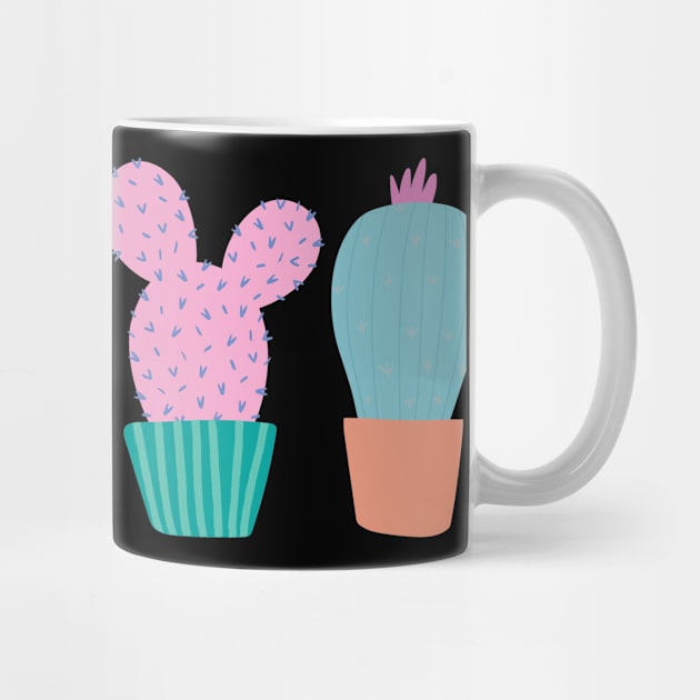 Cute colorful Succulents Print pattern by Feminist Vibes